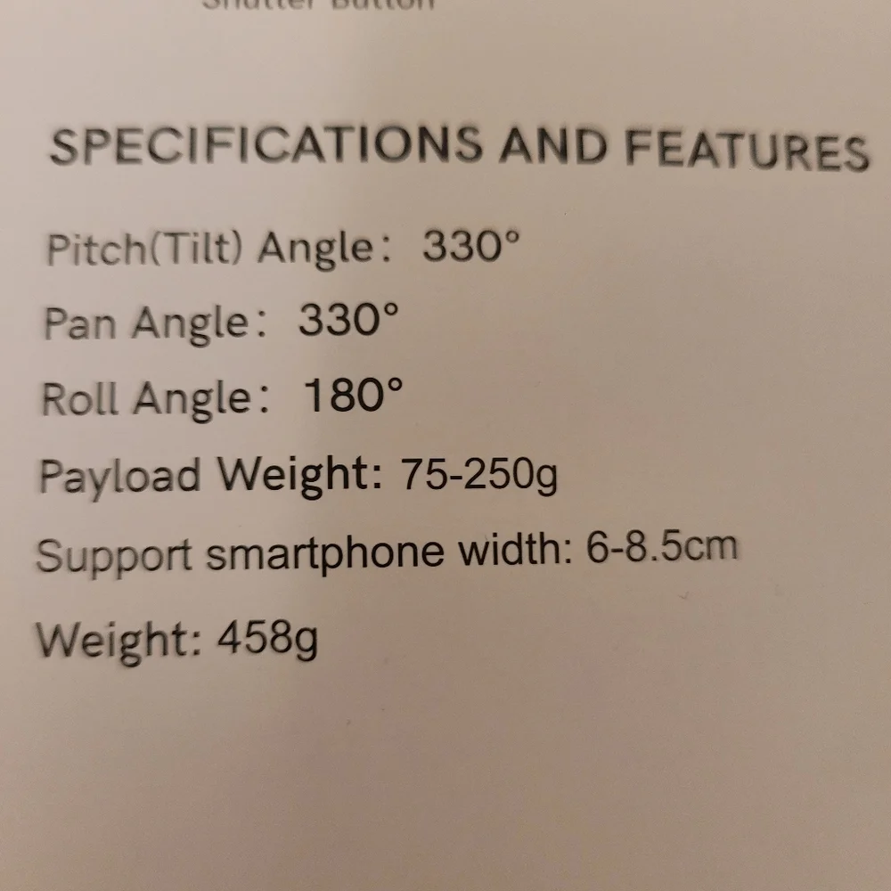 3-Axis stabilizer gimbal pro S5B